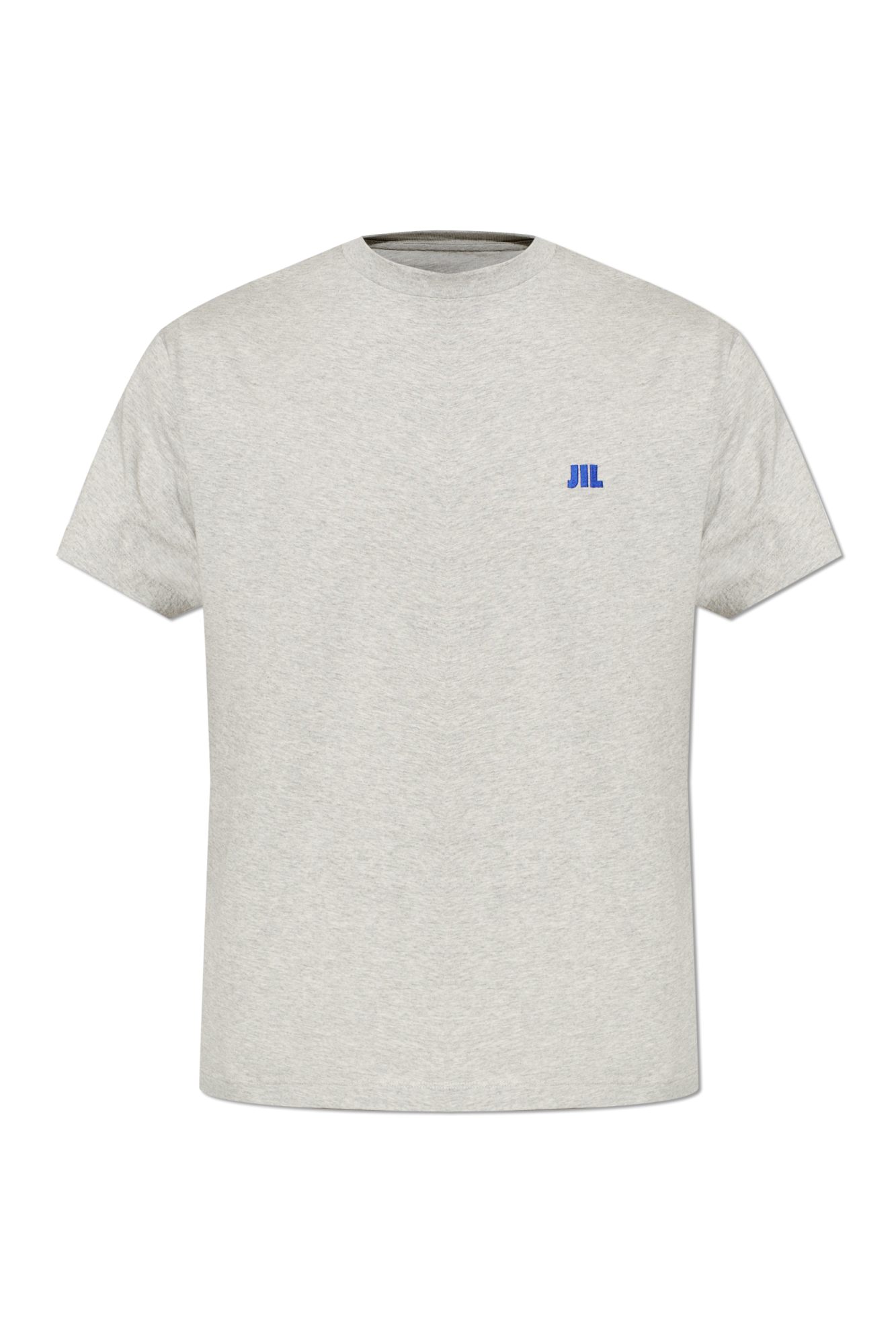 Grey T-shirt with embroidered logo JIL SANDER - Vitkac Réunion